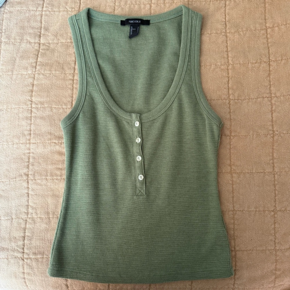 Forever 21 Olive Green Tank Top